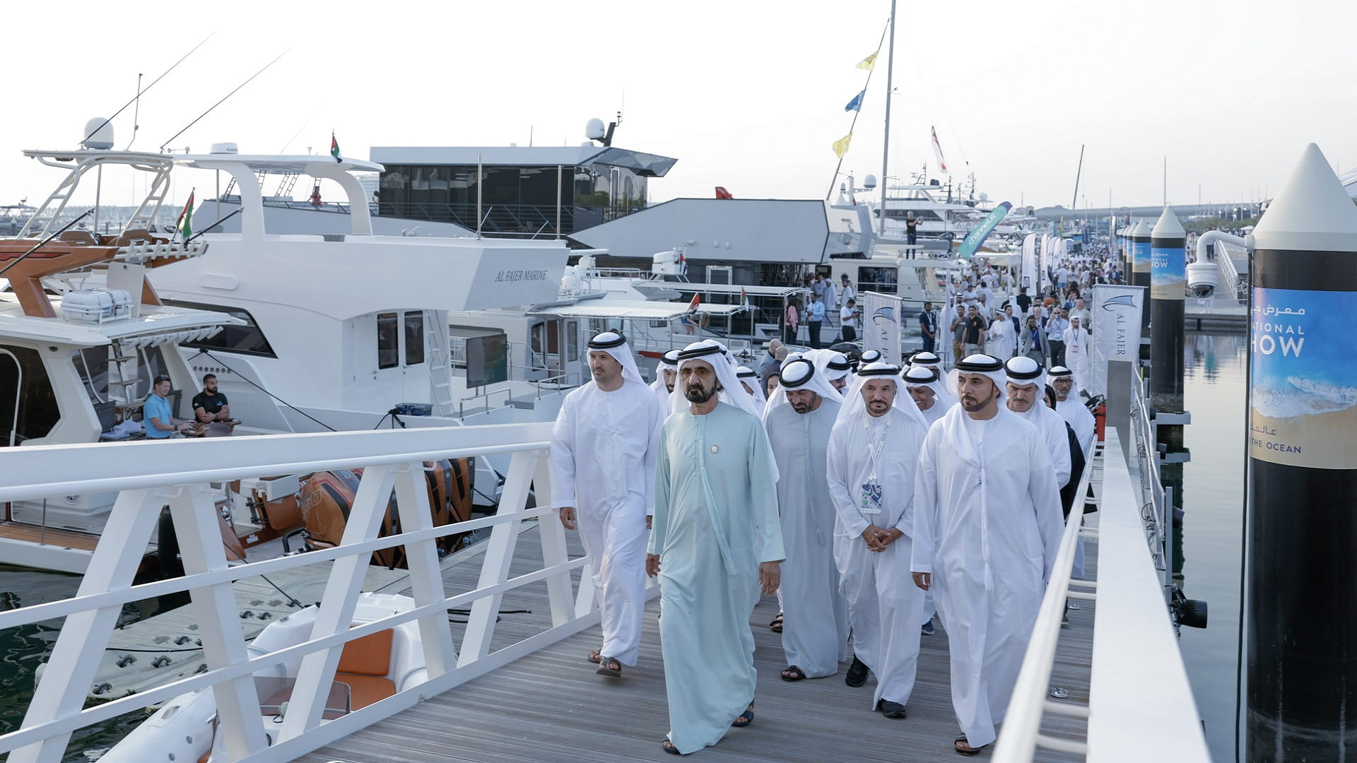 صورة بعنوان: محمد بن راشد يزور معرض دبي العالمي للقوارب 2023 