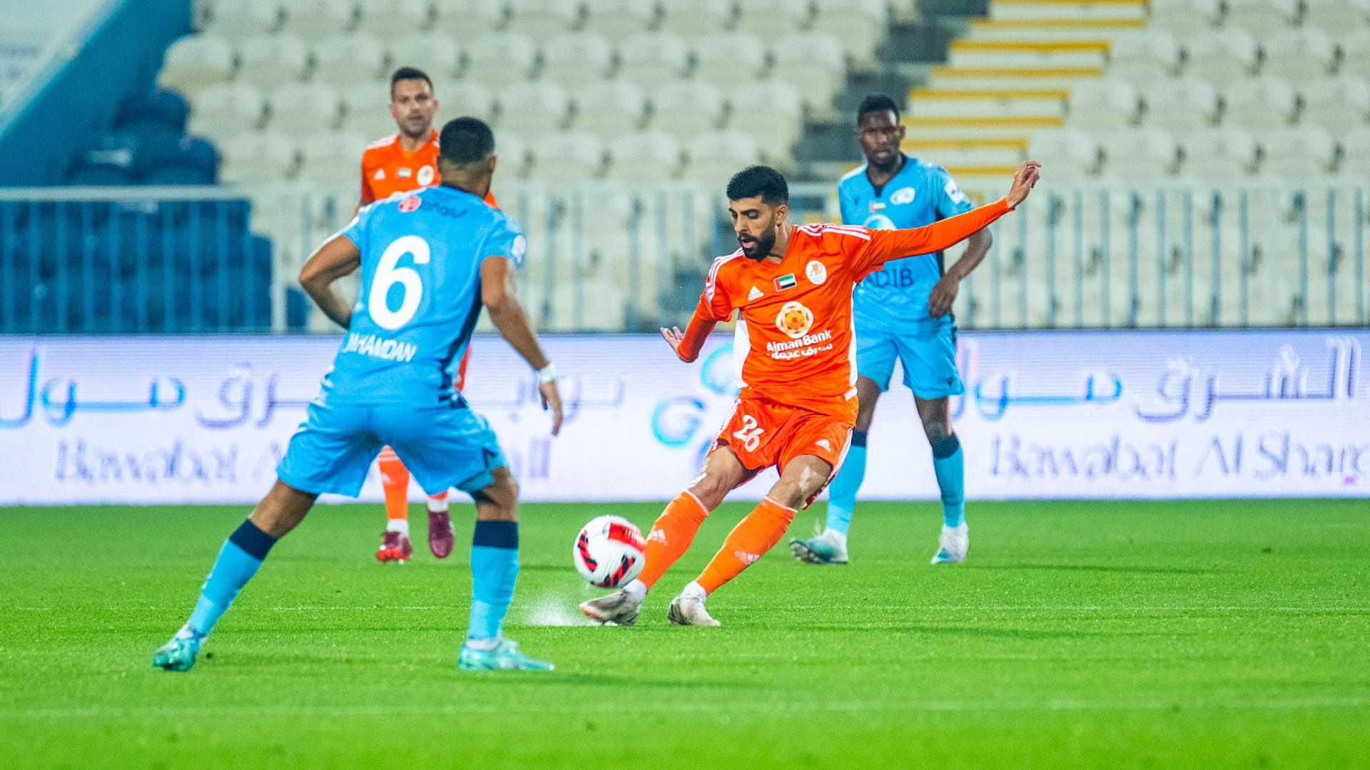 صورة بعنوان: عجمان يفوز على بني ياس في دوري أدنوك للمحترفين 