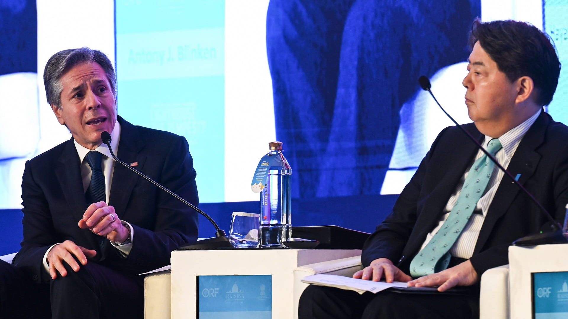 Image for the title: Japan, US FMs reaffirm commitment toward free, open Indo-Pacific 