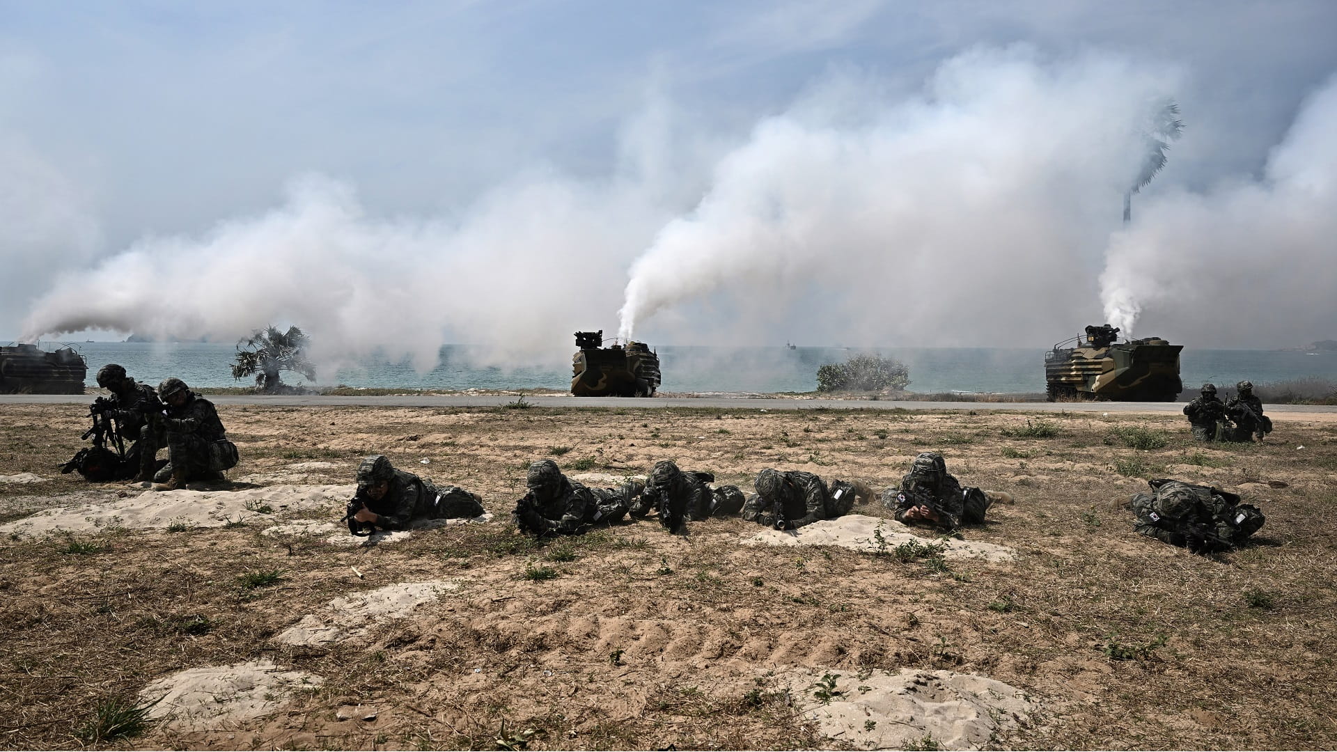 Image for the title: South Korea, US to stage military drill against N. Korea threats 