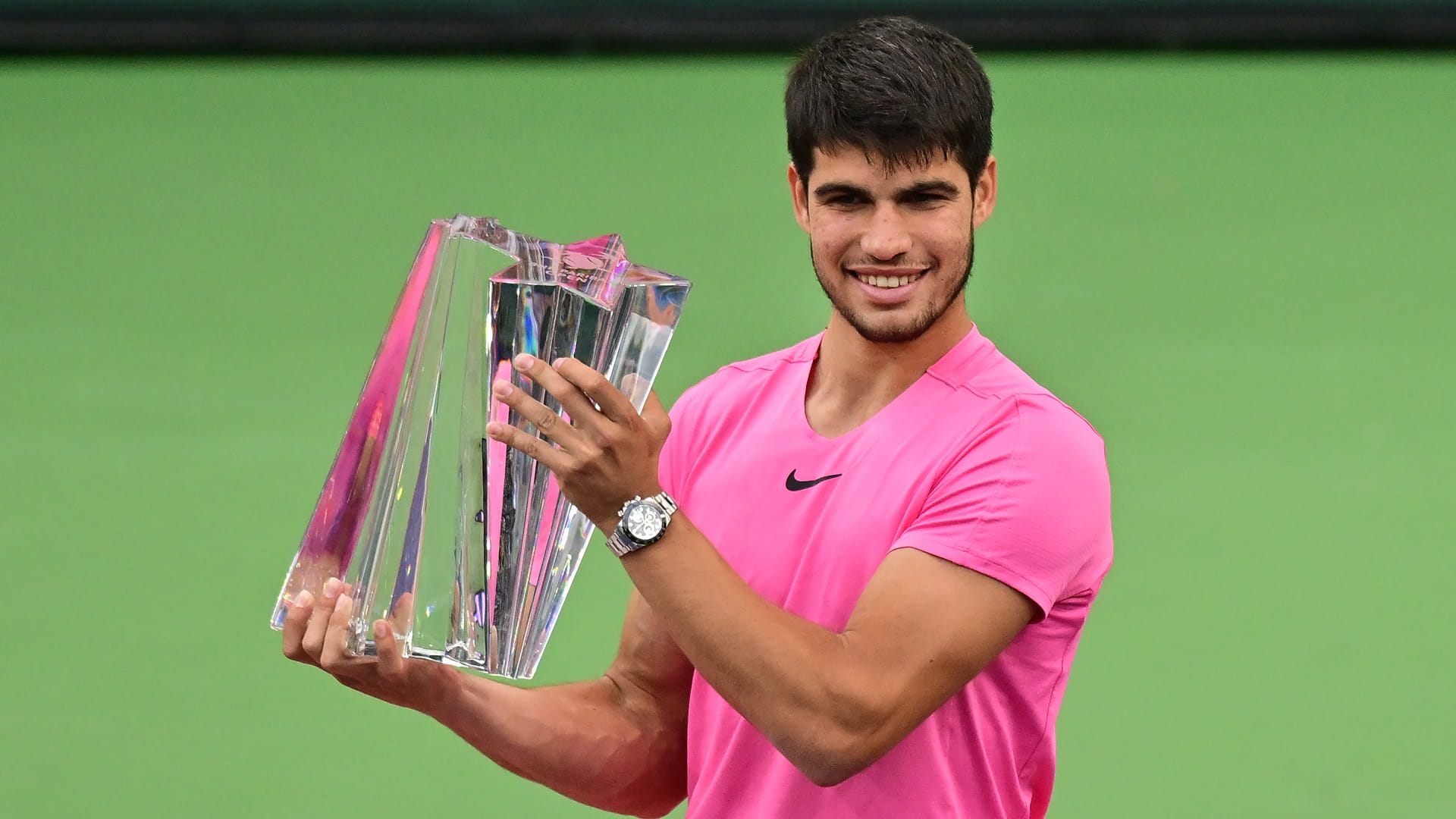 صورة بعنوان: الإسباني ألكاراز يتوج بلقب بطولة إنديان ويلز 