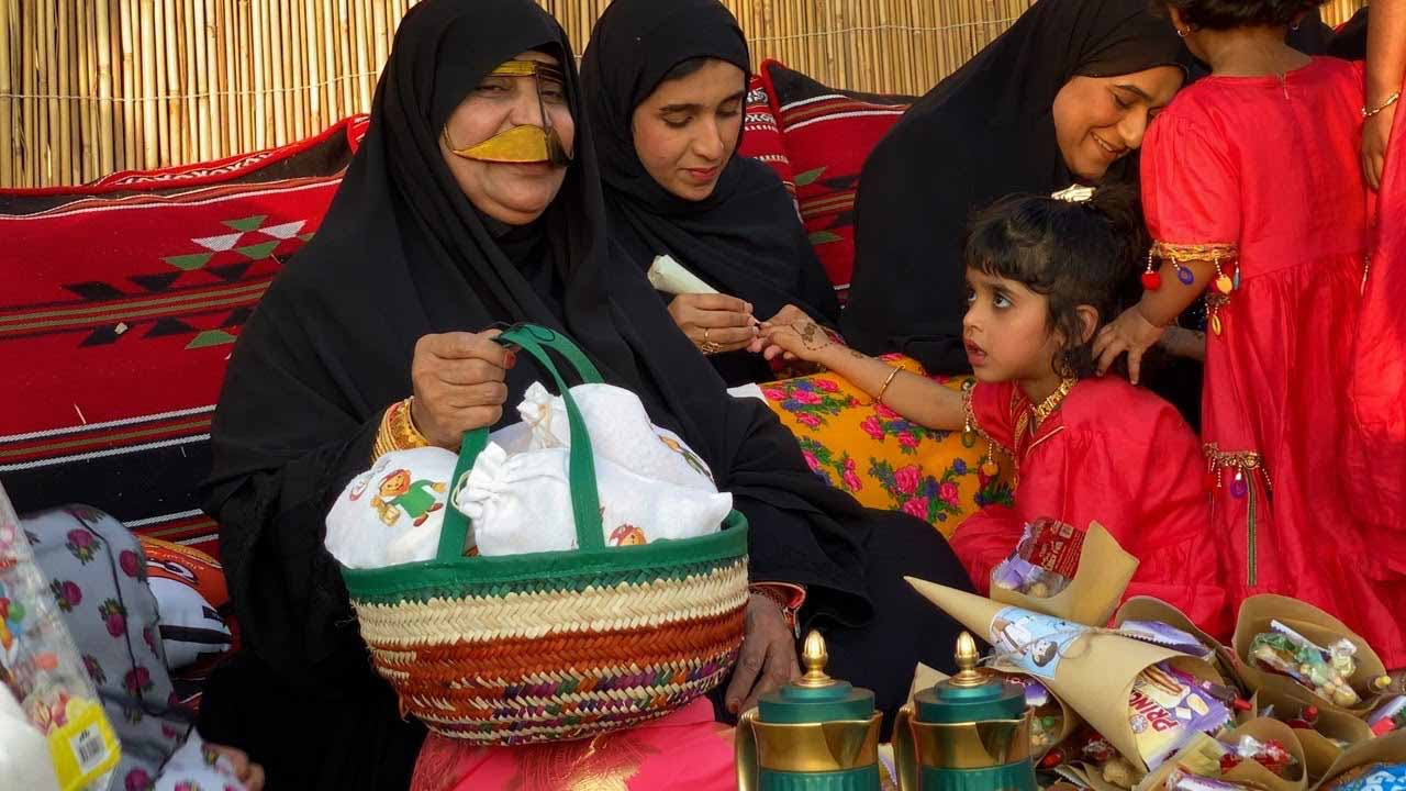 Image for the title: Al Kharous people celebrate “Haq-Al-Laila” 