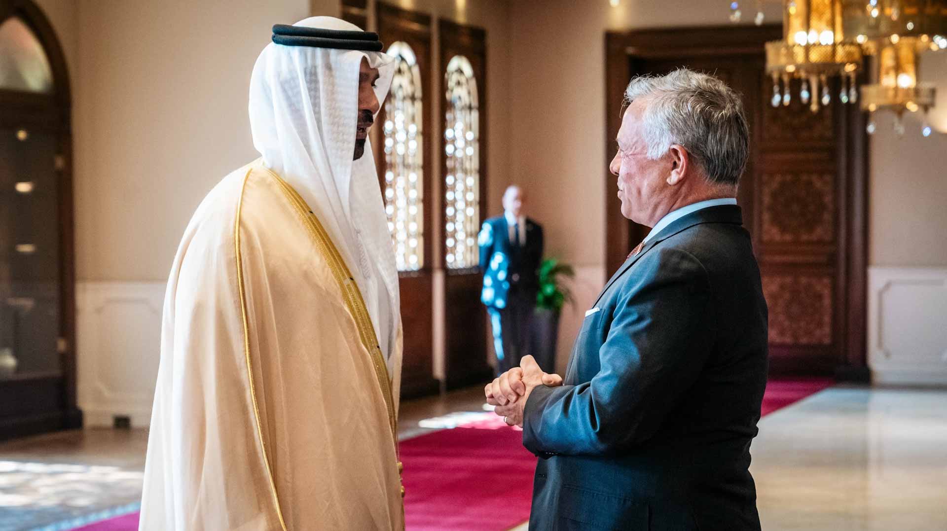 Image for the title: UAE ambassador presents credentials to King of Jordan 