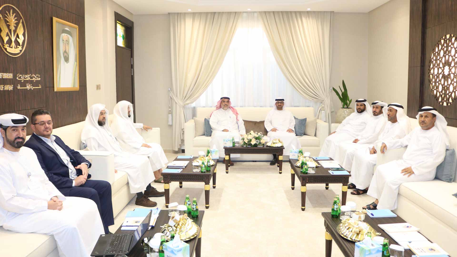 Image for the title: SCC's utilities committee reviews work of Department of Awqaf 