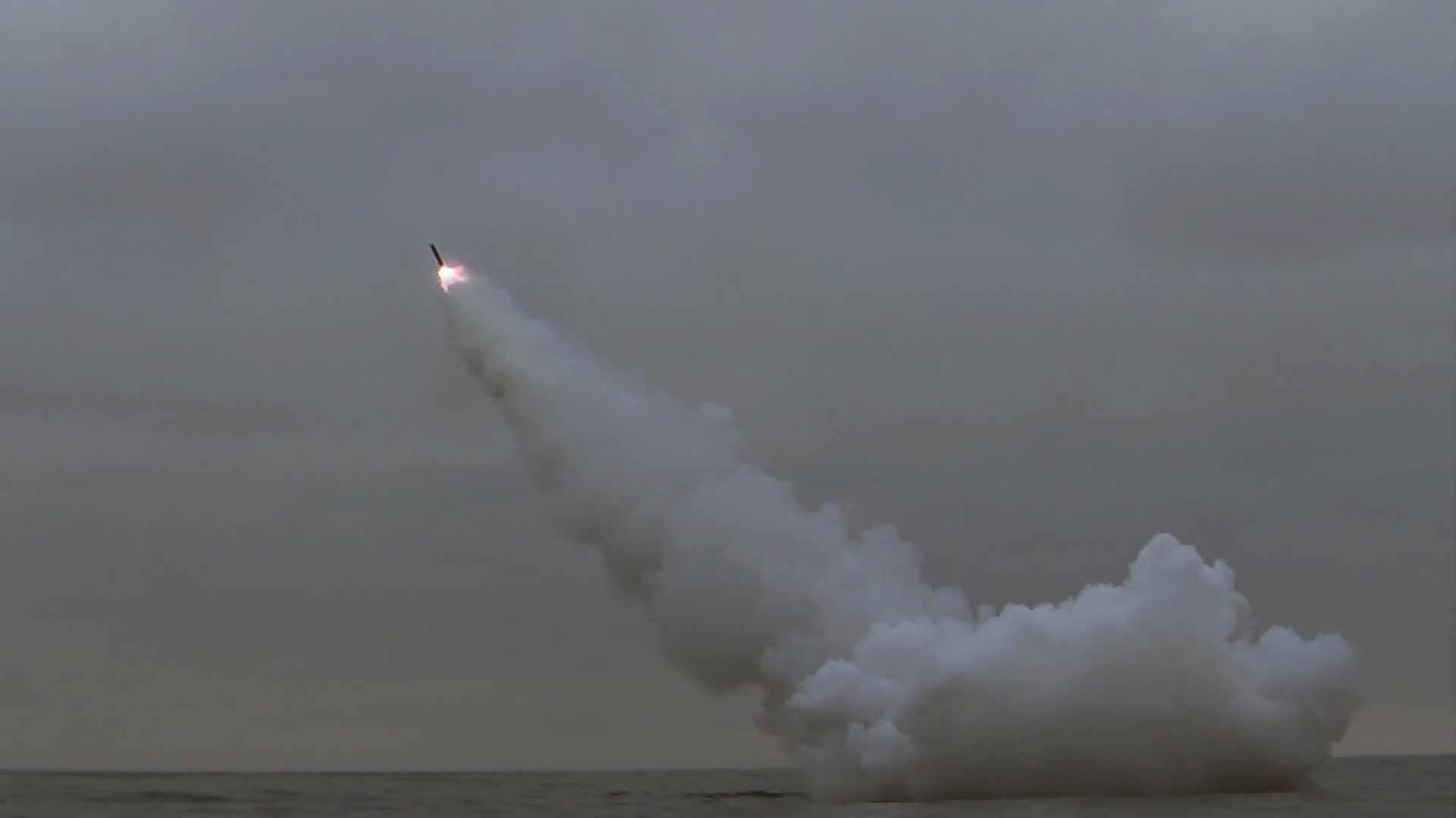 Image for the title: N.K. launches missiles as US, S.K. begin military exercises 
