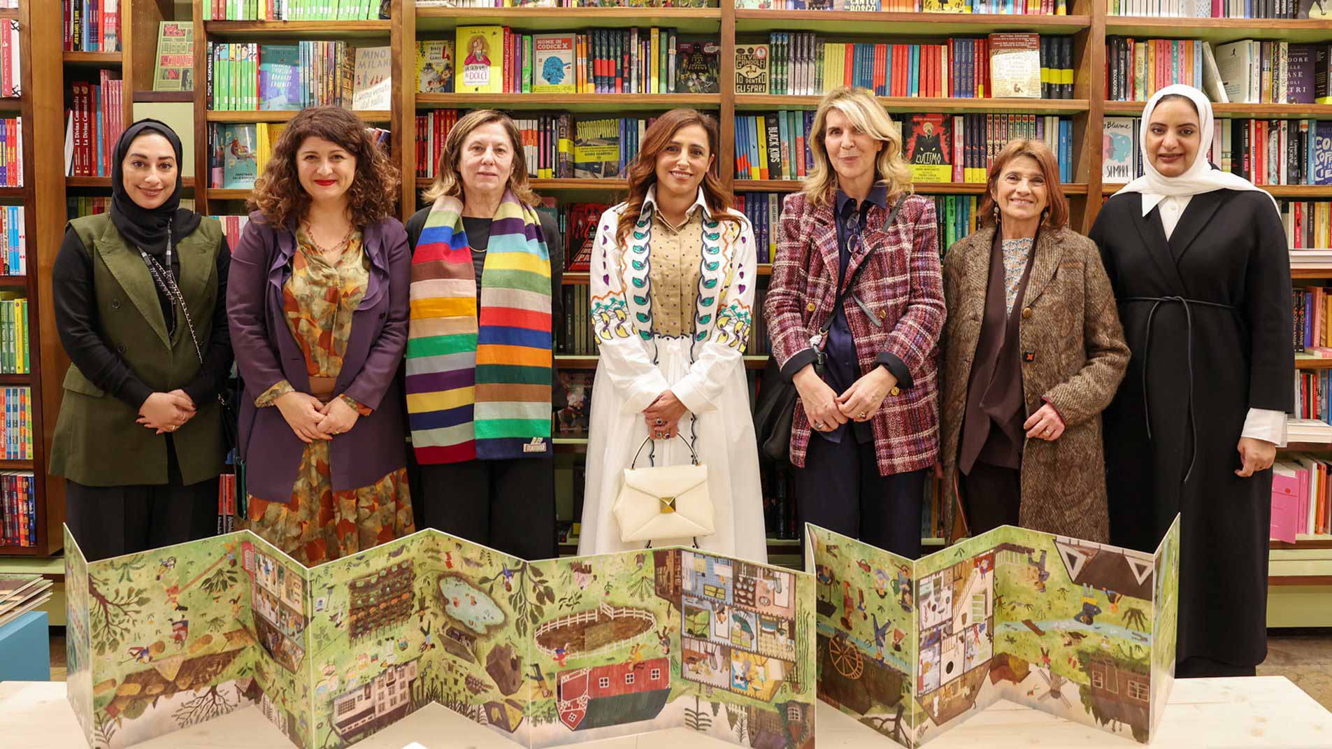 Image for the title: Sheikha Bodour: Reopened Italian bookshop a hope for future 