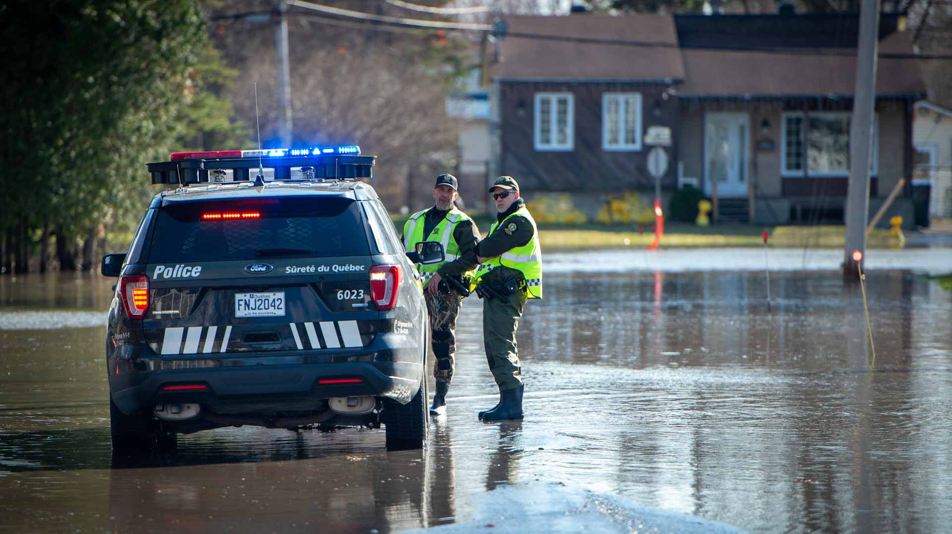 Image for the title: 2 dead, 9 injured after being struck by van in Canada's Quebec 
