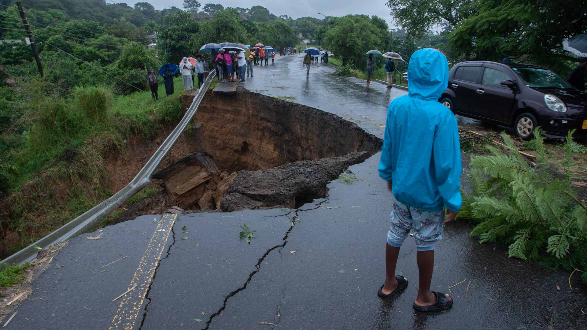 Image for the title: Cyclone Freddy kills over100 people in Malawi, Mozambique 
