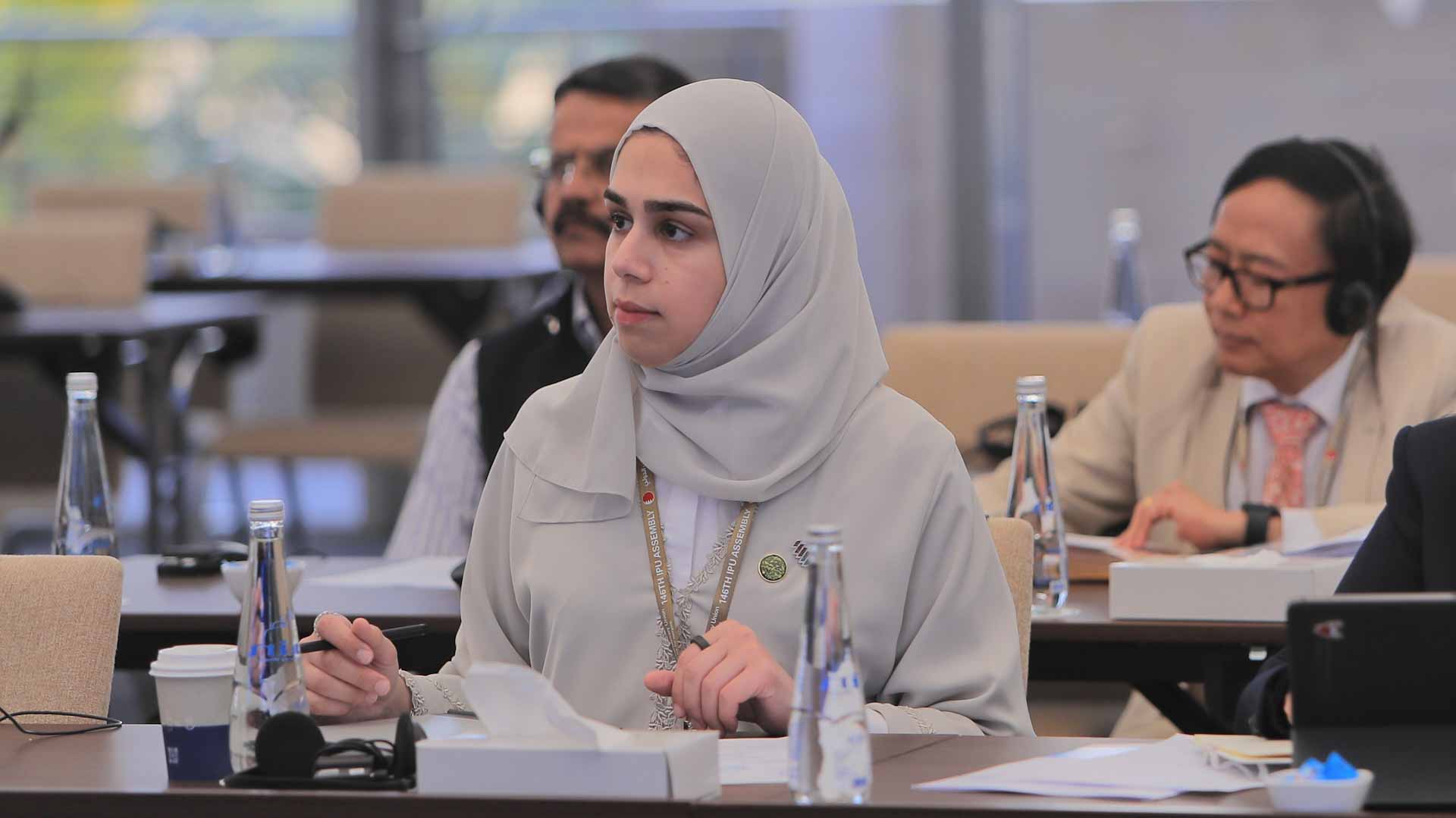 صورة بعنوان: الشعبة الإماراتية تشارك في اجتماع مكتب لجنة السلم والأمن الدوليين 