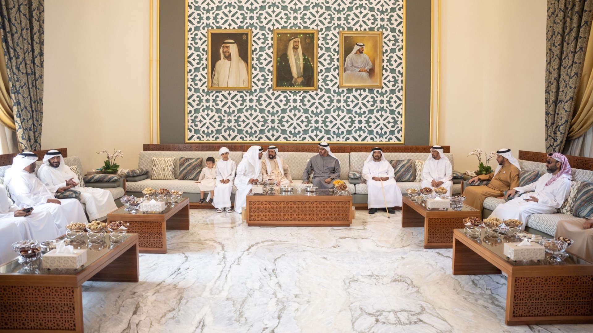 Image for the title: President attends wedding reception of Zayed bin Suroor Al Nahyan 