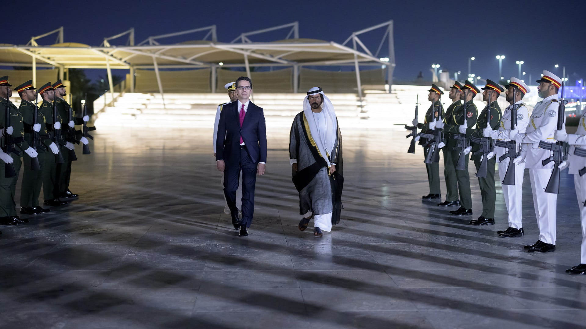 Image for the title: Khalifa bin Tahnoun receives President of North Macedonia 