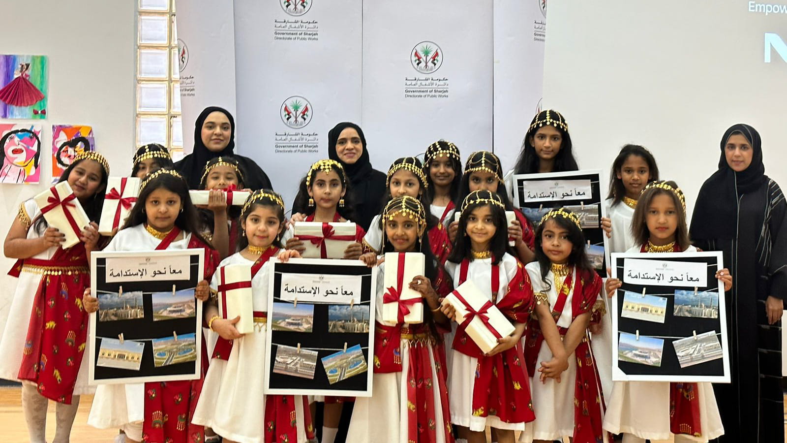 صورة بعنوان: "أشغال الشارقة" تنظم فعاليات توعوية احتفالاً بيوم الطفل الإماراتي  
