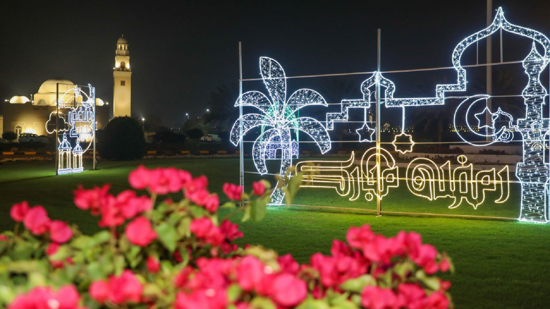 Image for the title: Al Hamriyah Municipality welcomes Ramadan with roads decorations 