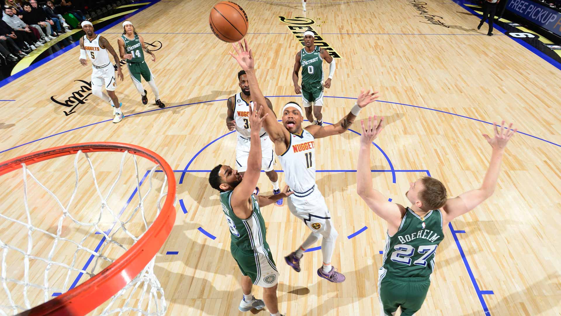 صورة بعنوان: دنفر ناغتس يتأهل إلى الأدوار الإقصائية في السلة الأميركية 