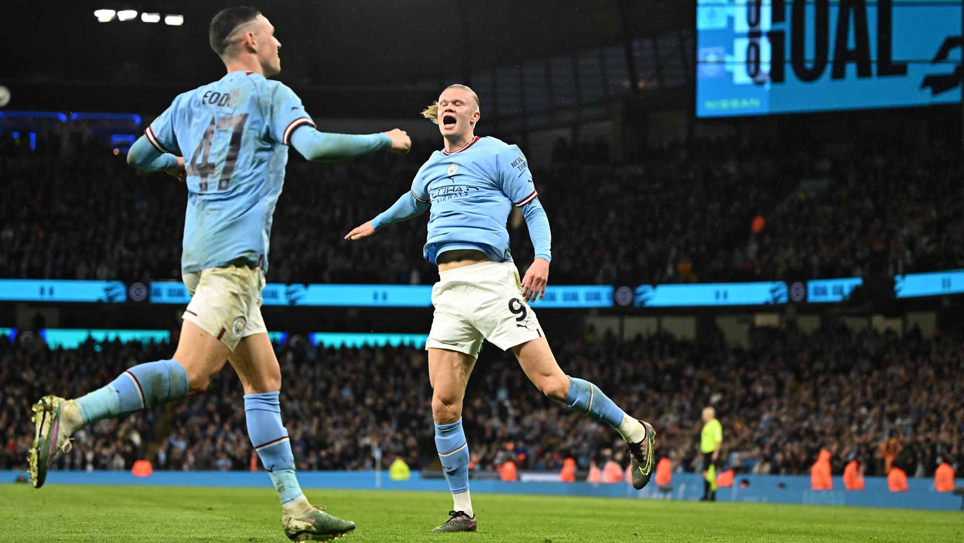Image for the title: Six-hit City power past Burnley into FA Cup Semi-finals 