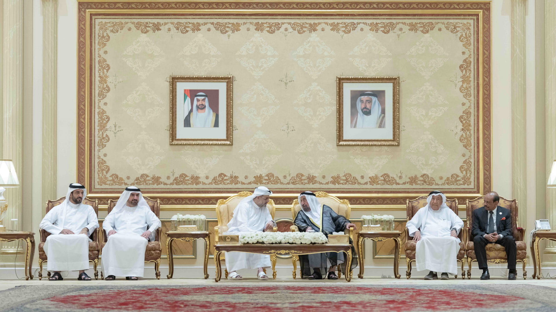Image for the title: Sharjah Ruler receives Ramadan well-wishers 