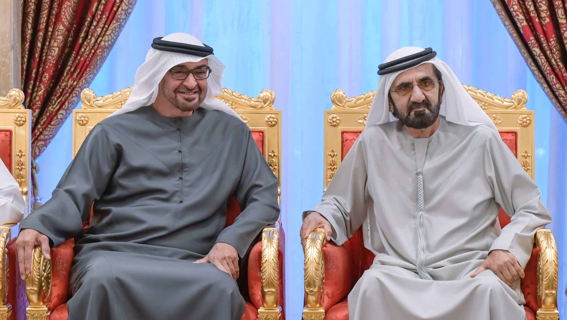 Image for the title: UAE Pres., Dubai Ruler exchange greetings on occasion of Ramadan 