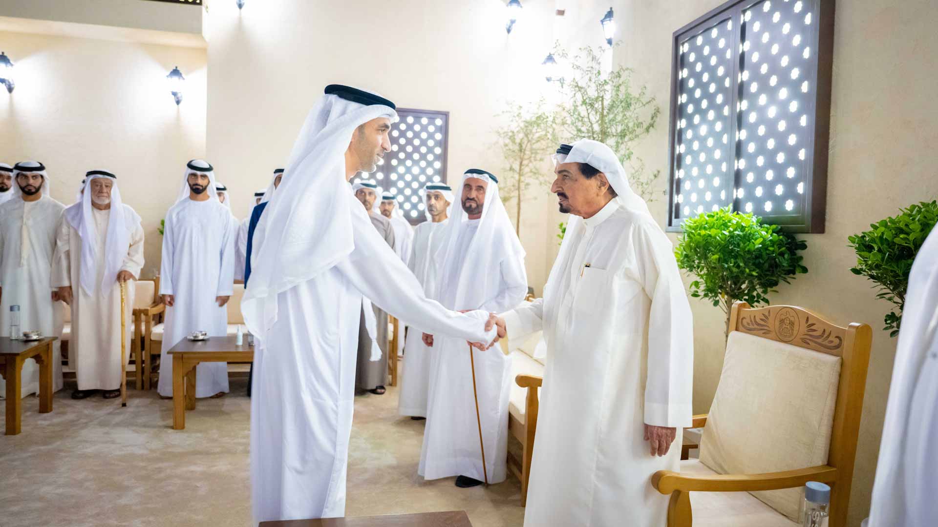 Image for the title: Ajman Ruler receives Ramadan well-wishers 