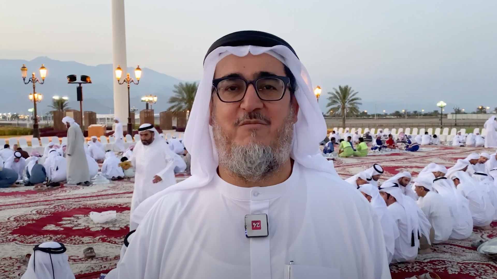 Image for the title: Dibba Al-Hisn's people gather at unified Iftar table 