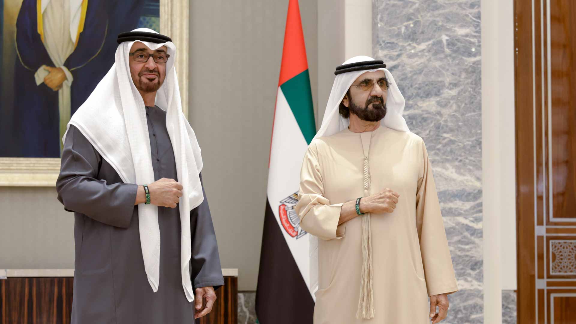 Image for the title: UAE Pres, VP receive progress update on COP28 preparations 