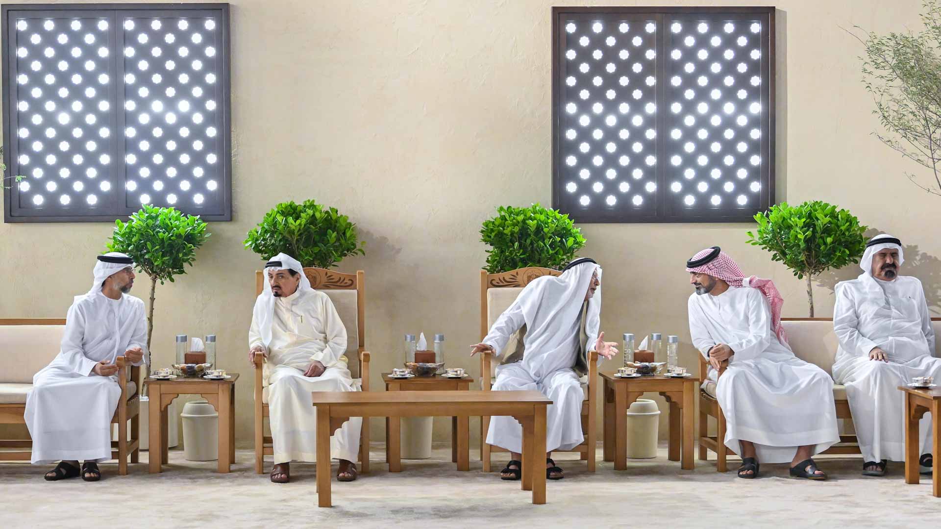 Image for the title: Ajman Ruler receives Ramadan well-wishers 