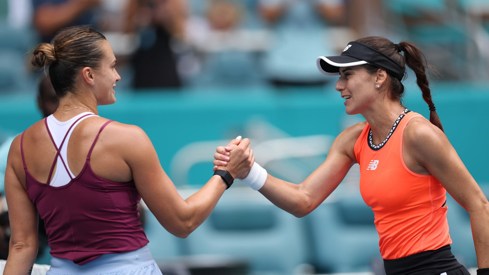 صورة بعنوان: الرومانية كريستيا تتأهل لقبل نهائي بطولة ميامي للتنس 