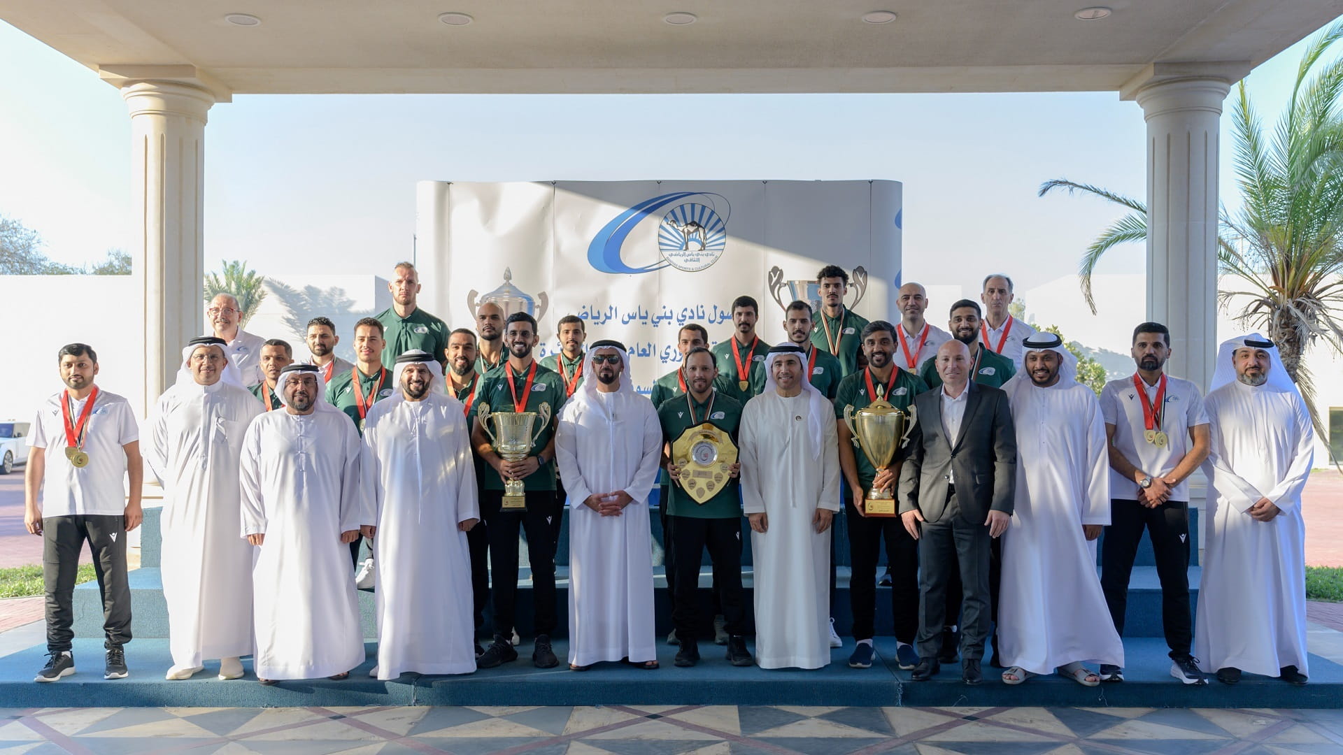 Image for the title: Saif bin Zayed congratulates Baniyas for sports achievements 