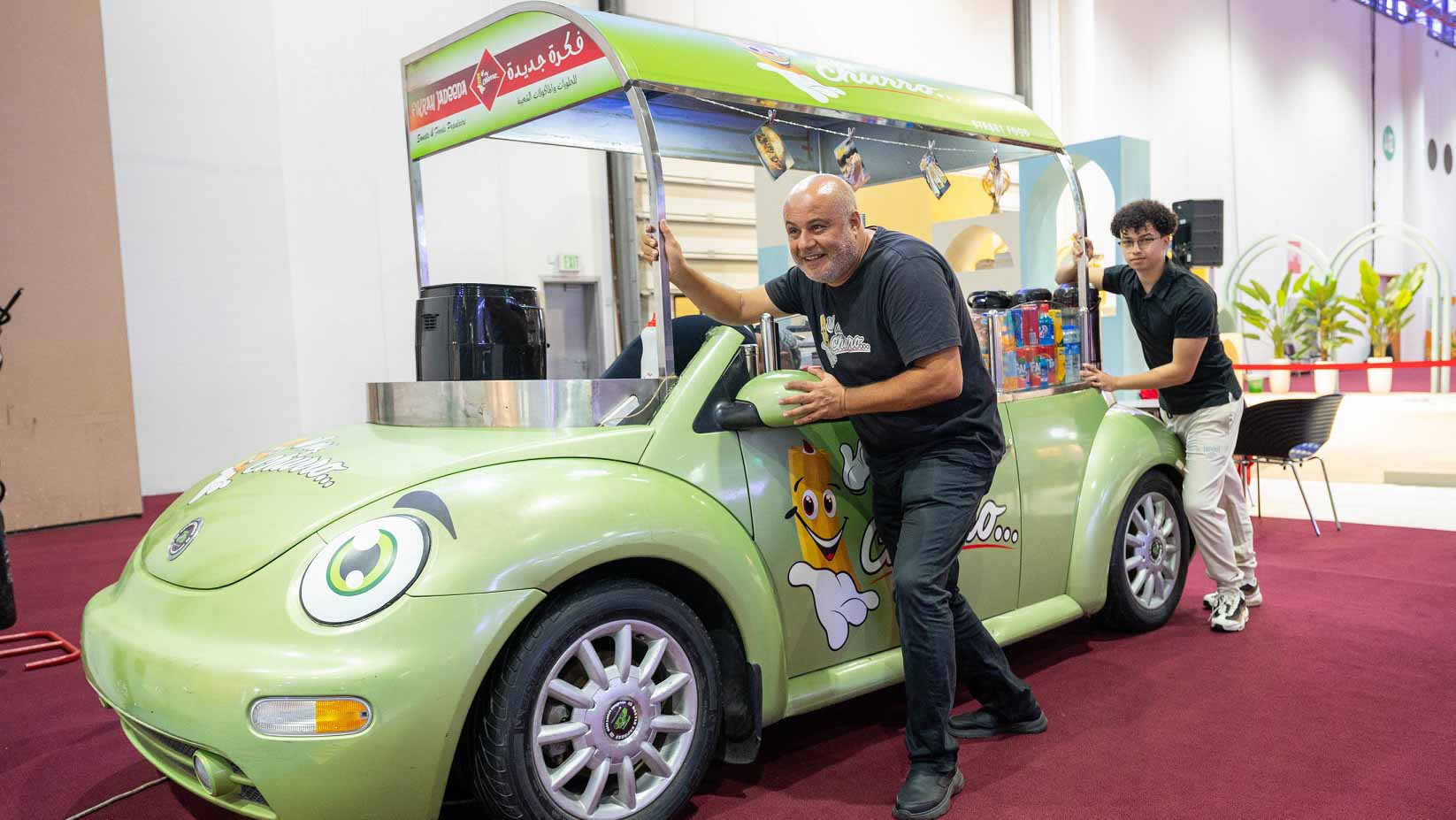 Image for the title: Moroccan entrepreneur spreading love and cheer at SCRF 2023 