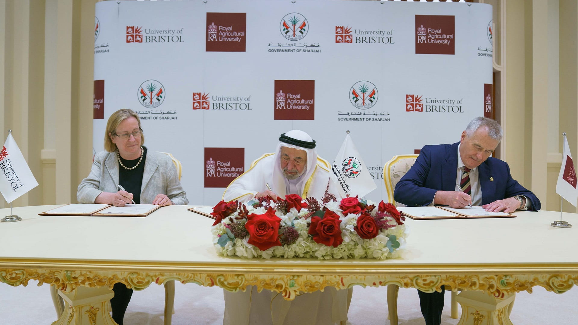 Image for the title: Sharjah Ruler signs MoU with two universities in UK 