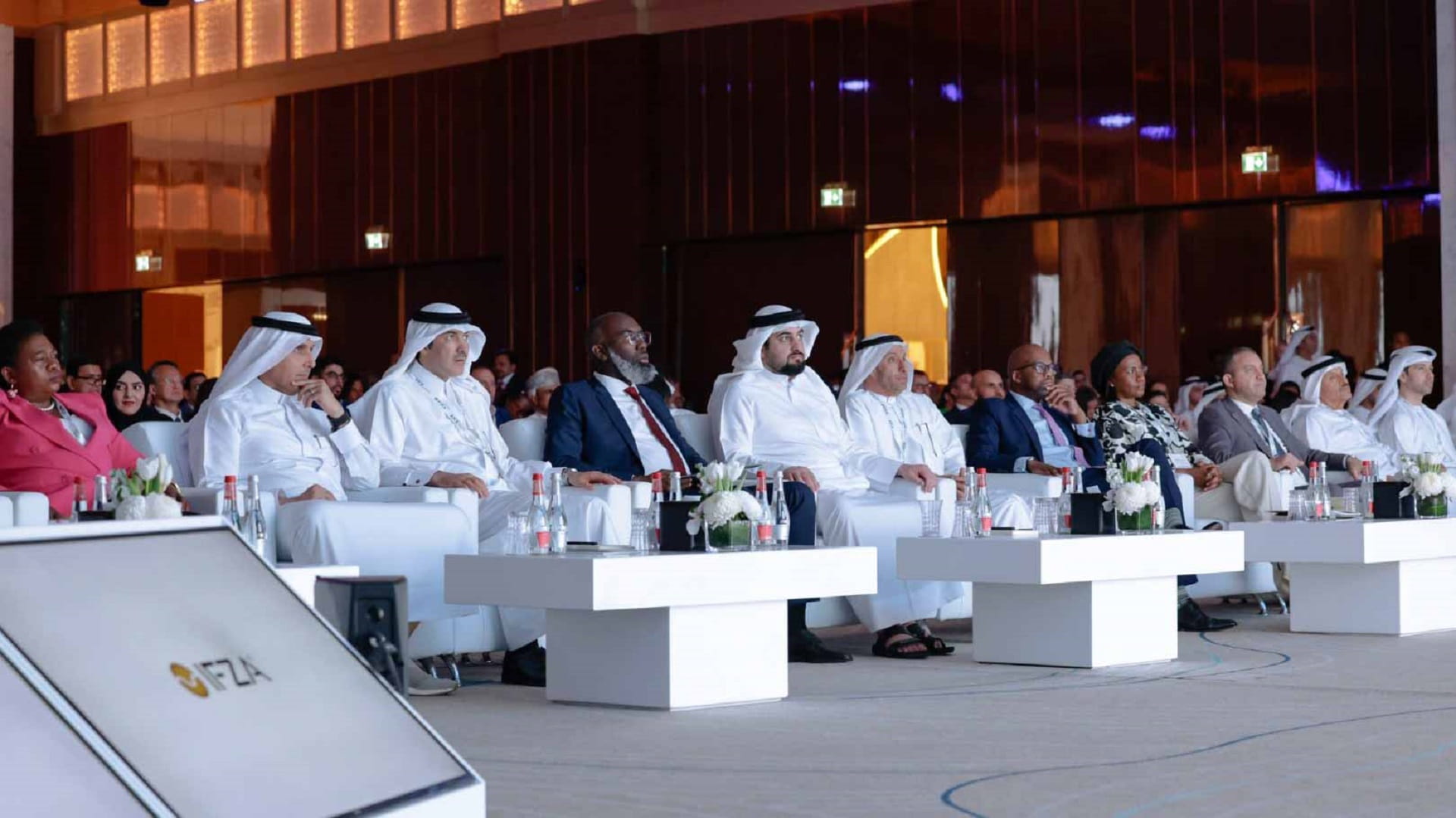 Image for the title: Ahmed bin Mohammed attends inauguration of World FZO 