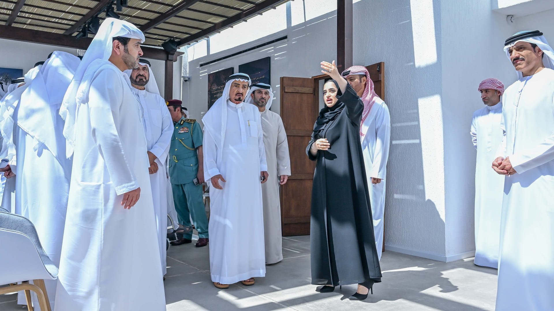 Image for the title: Ajman Ruler visits house of late Emirati poet Rashid Al Khadhar 
