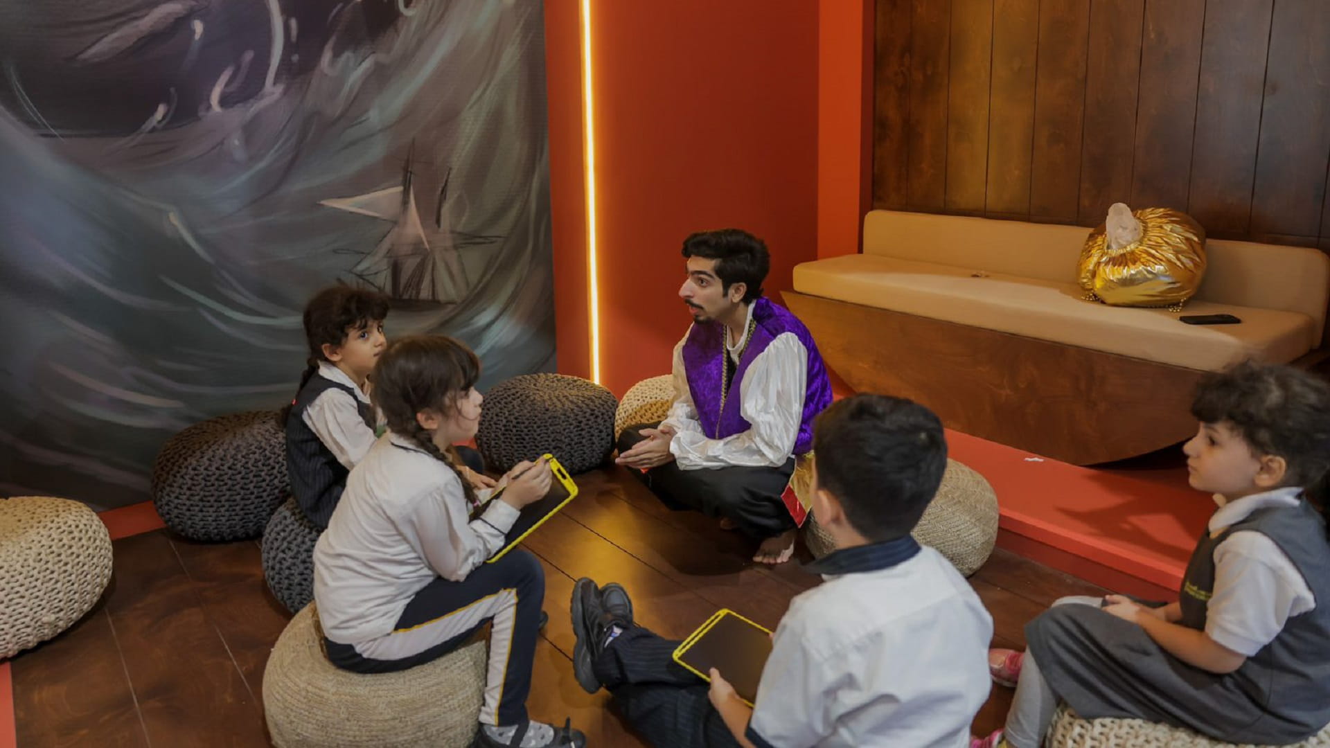 صورة بعنوان: بيت الحكمة يأخذ الأطفال في رحلة استثنائية إلى مغامرات "سندباد" 