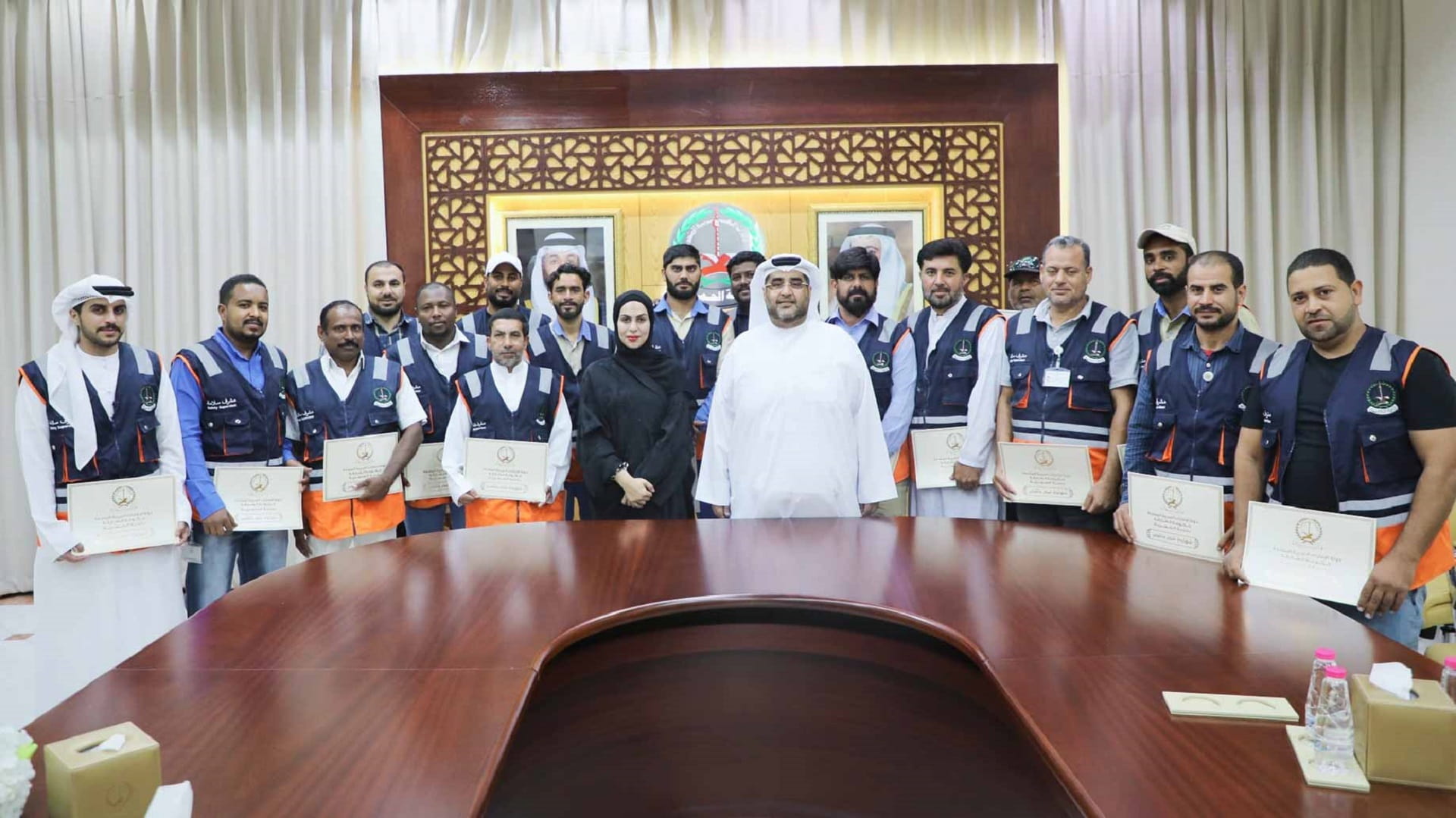Image for the title: Al Hamriyah Municipality trains employees for emergency response