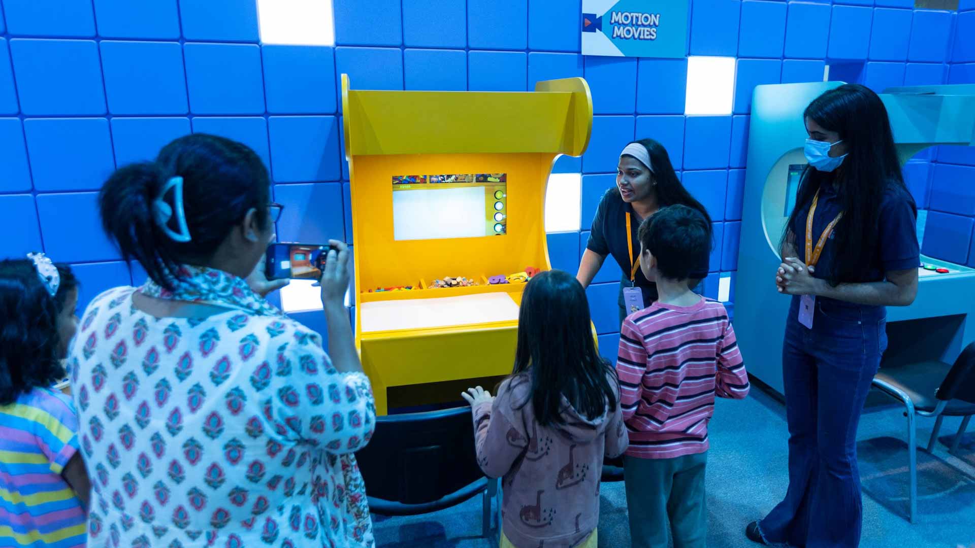 Image for the title: Children develop attention to detail at SCRF's workshop 