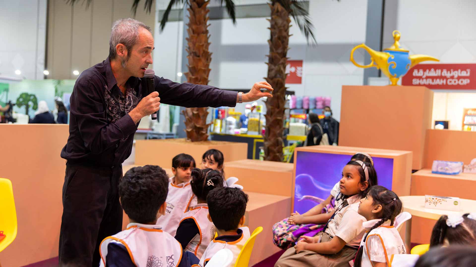 Image for the title: Children fill Harmonica workshop with creativity at SCRF 