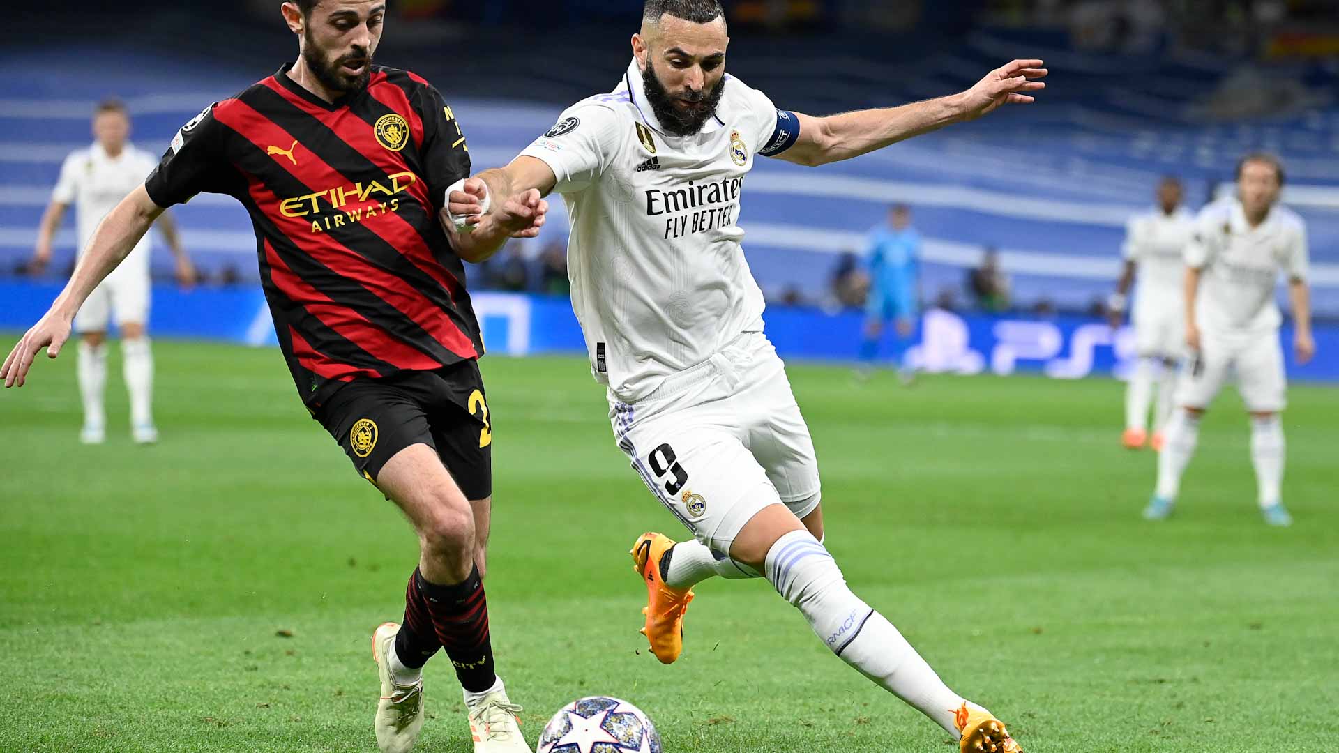 صورة بعنوان: مانشستر سيتي يجبر ريال مدريد على التعادل في نصف نهائي الأبطال 