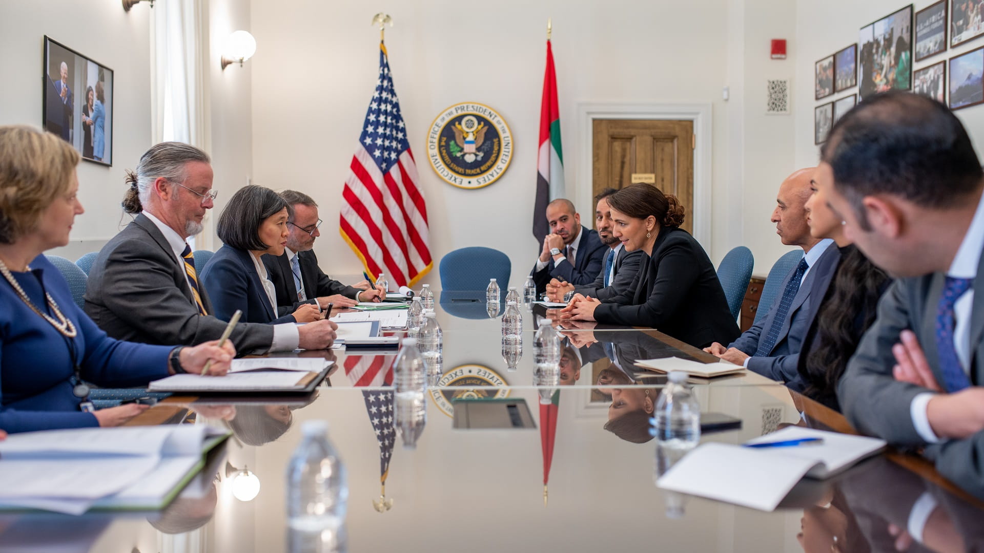 صورة بعنوان: المهيري تبحث التعاون مع الولايات المتحدة في مجالات الأمن الغذائي 