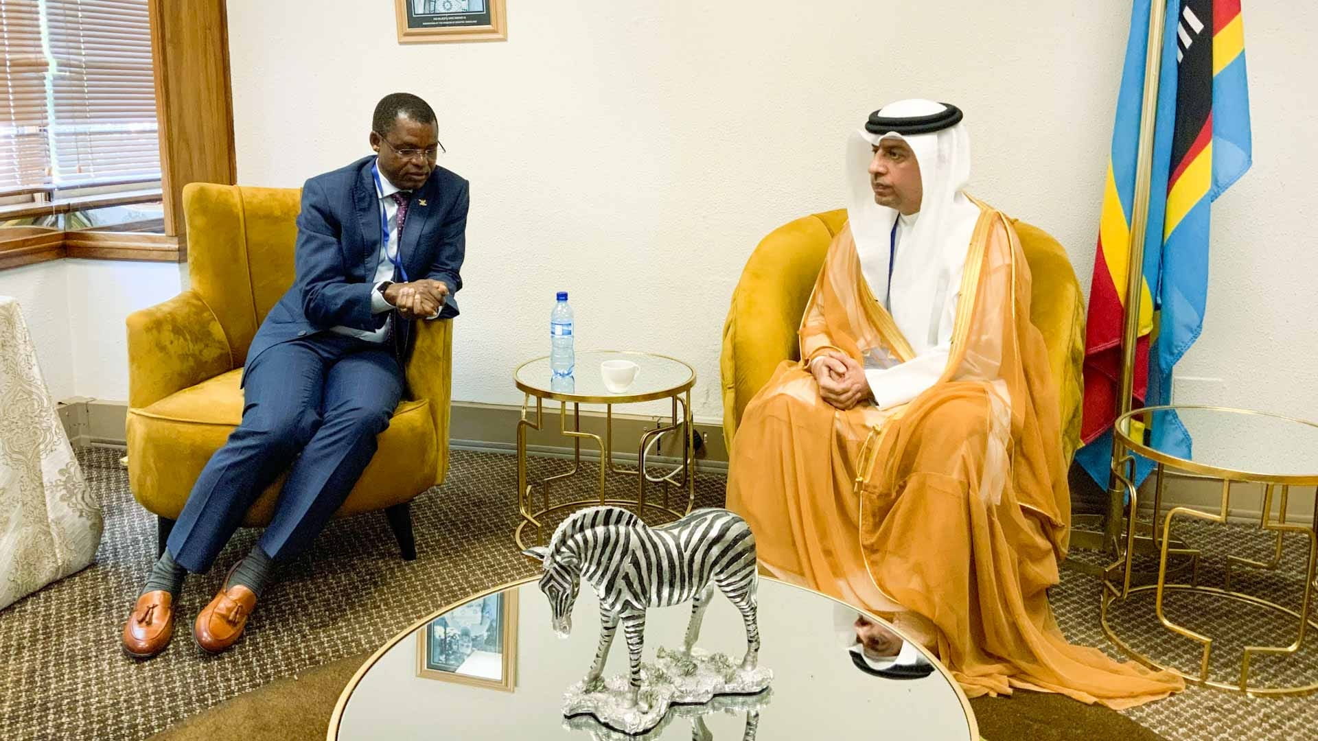 صورة بعنوان: "الوطني الاتحادي" يبحث التعاون البرلماني مع مجلس الشيوخ البروندي 