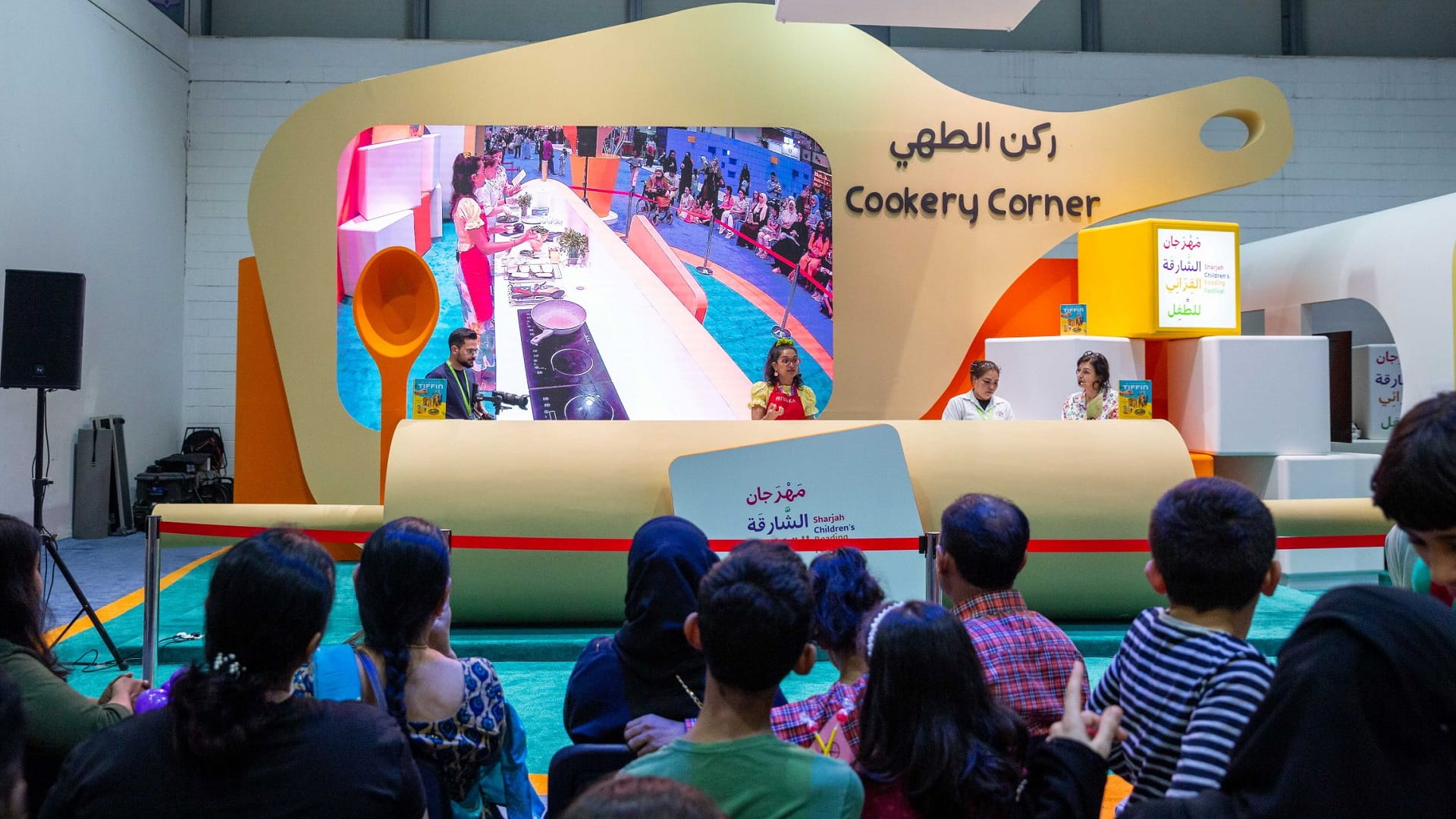 Image for the title: Popular chef provides audience with tantalising vegan dish at SCRF 