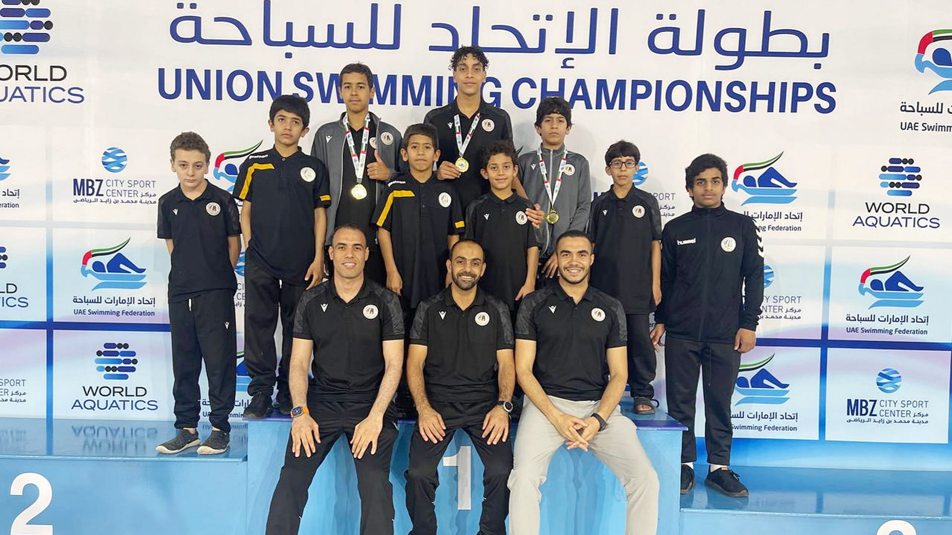 صورة بعنوان: سباحو نادي مليحة يتألقون في كأس الاتحاد بحصولهم على 7 ميداليات  