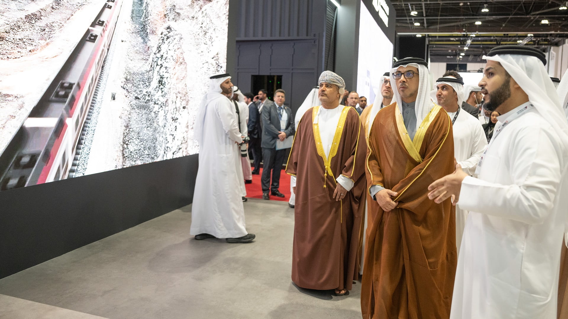 Image for the title: Mansour bin Zayed attends opening of Middle East Rail 2023 