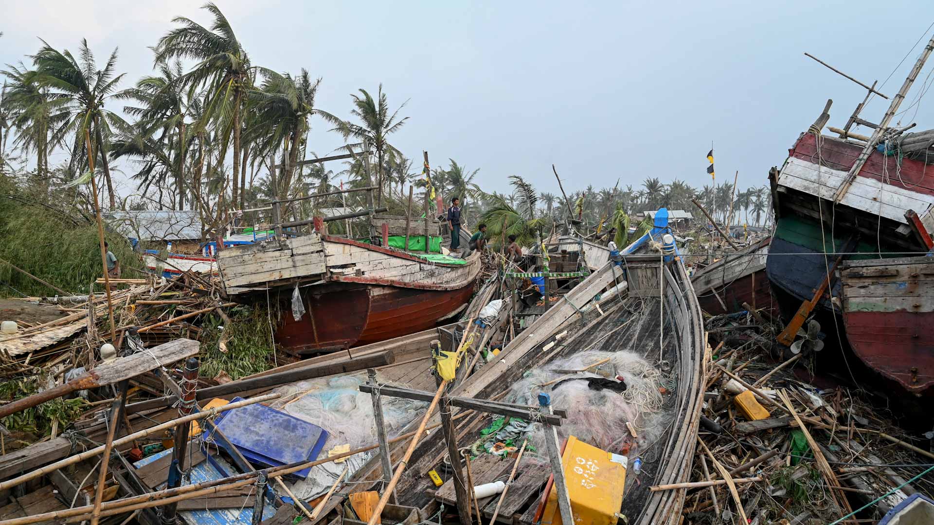 Image for the title: Cyclone toll in Myanmar's Rakhine state at least 41 
