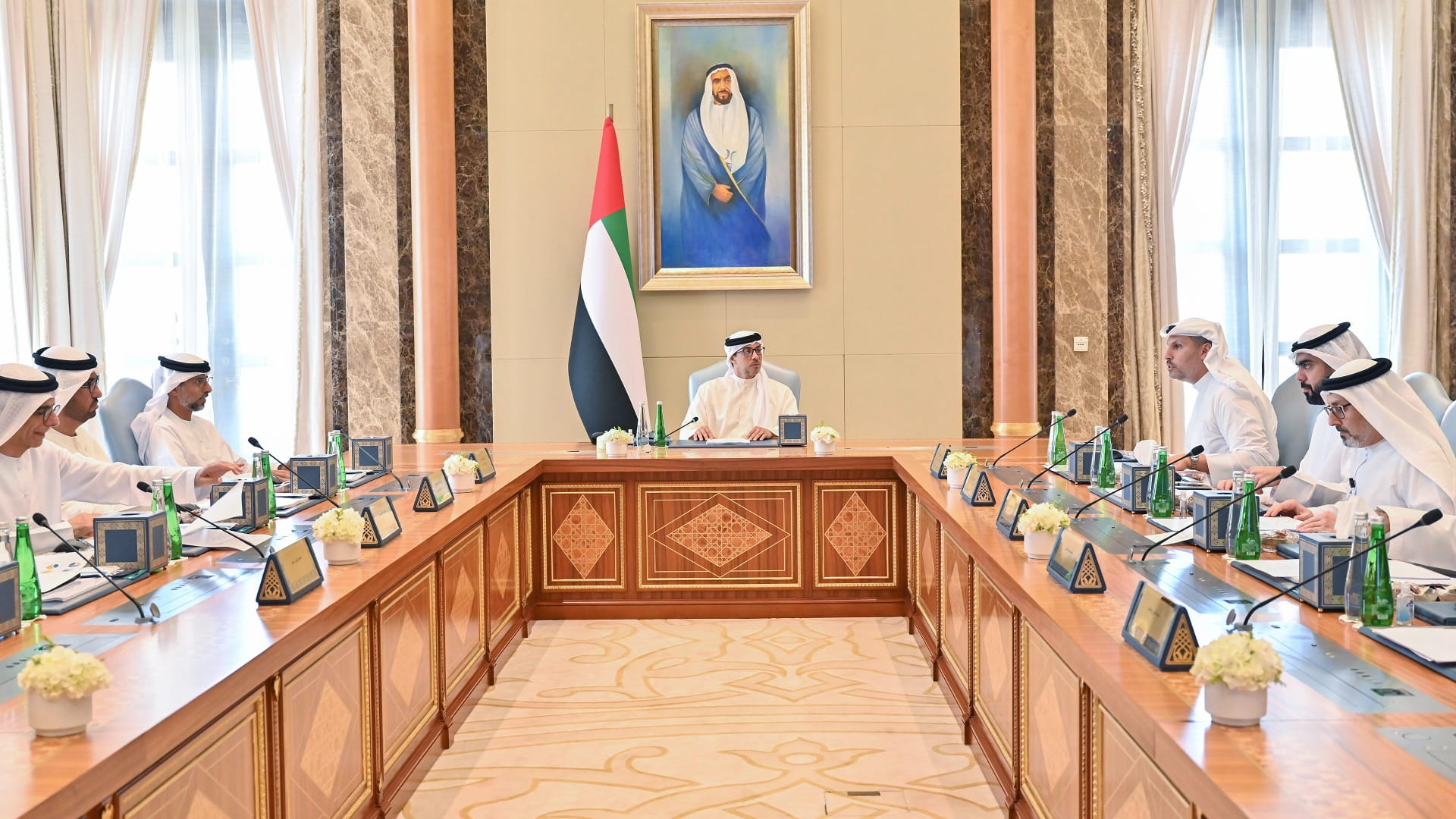 Image for the title: Mansour bin Zayed chairs meeting of Mubadala Investment’s BOD 