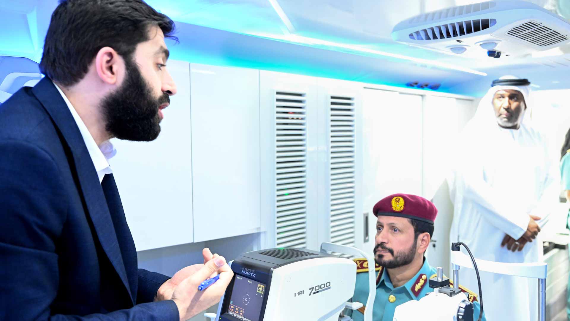 صورة بعنوان: "إسعاد العاملين" بشرطة الشارقة ينظم مبادرة صحية للمنتسبين  