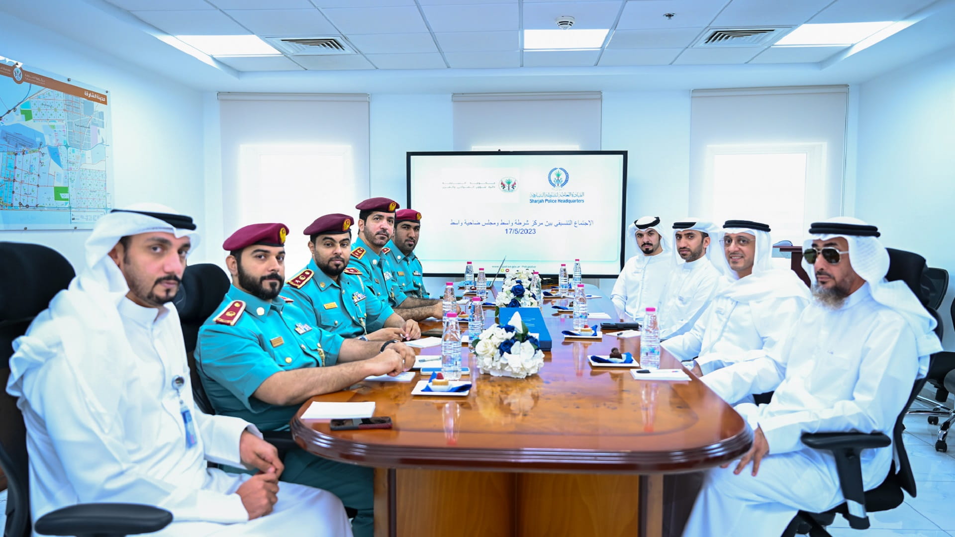 صورة بعنوان: شرطة ومجلس ضاحية واسط‏ يبحثان تعزيز الدور المجتمعي ‏ 