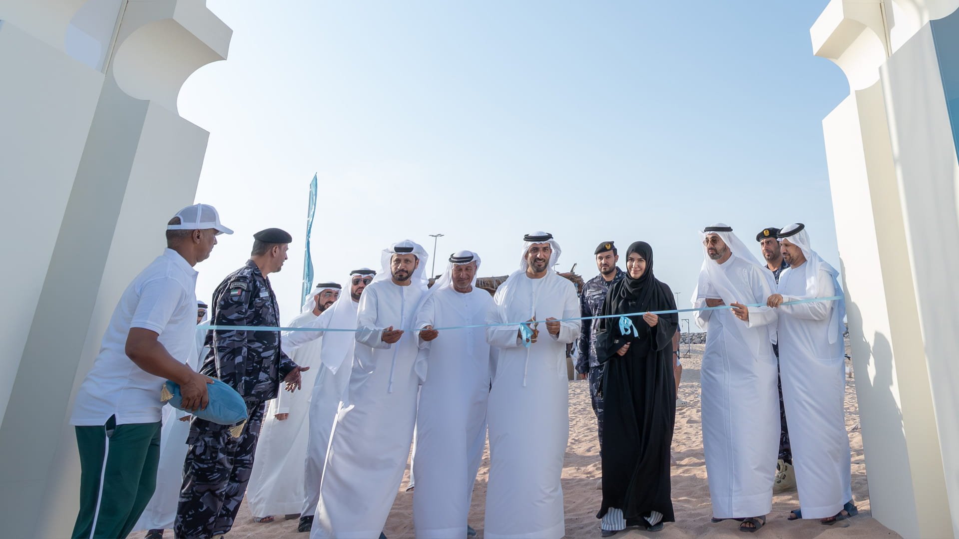 Image for the title: Sultan bin Ahmed attends 23nd edition of Sir Bu Nair Festival 