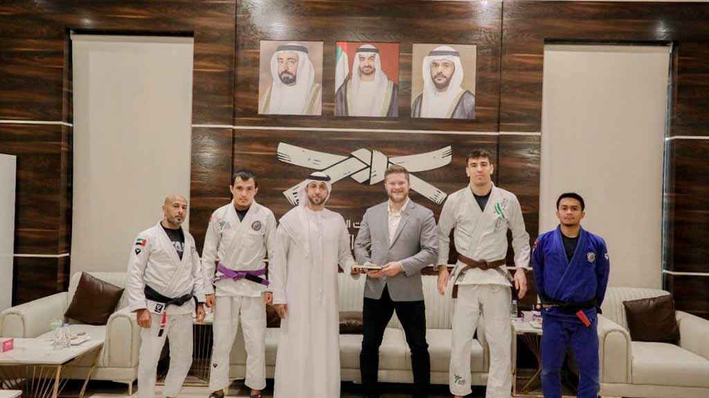 Image for the title: Self-Defence and the Jordanian Federation train Jiu-Jitsu jointly 