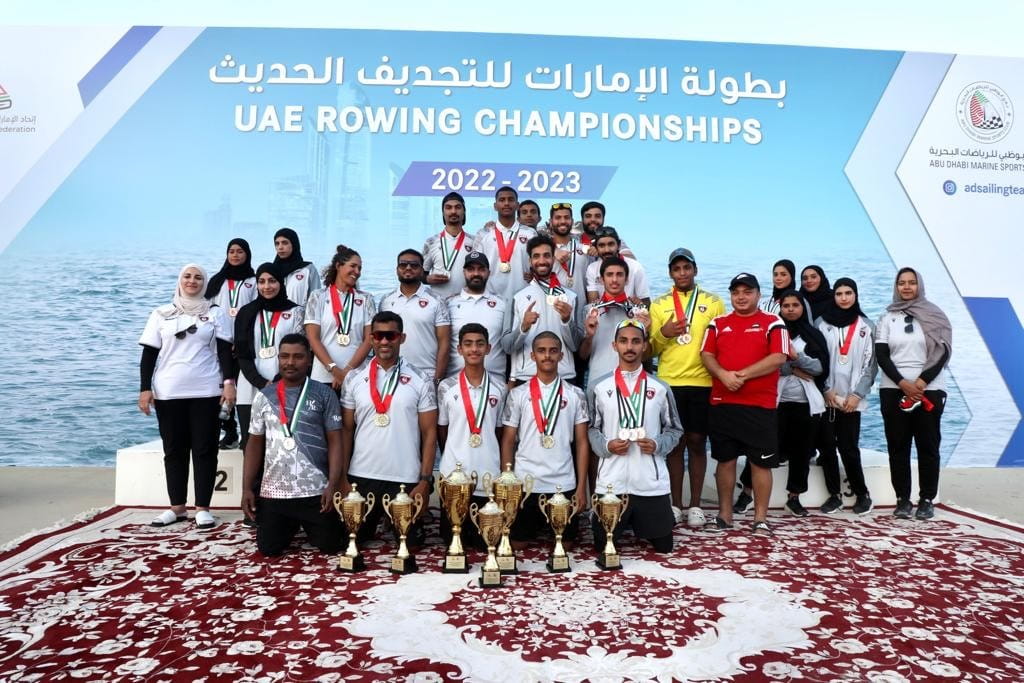 Image for the title: Al Hamriyah Team wins UAE Rowing Championships 