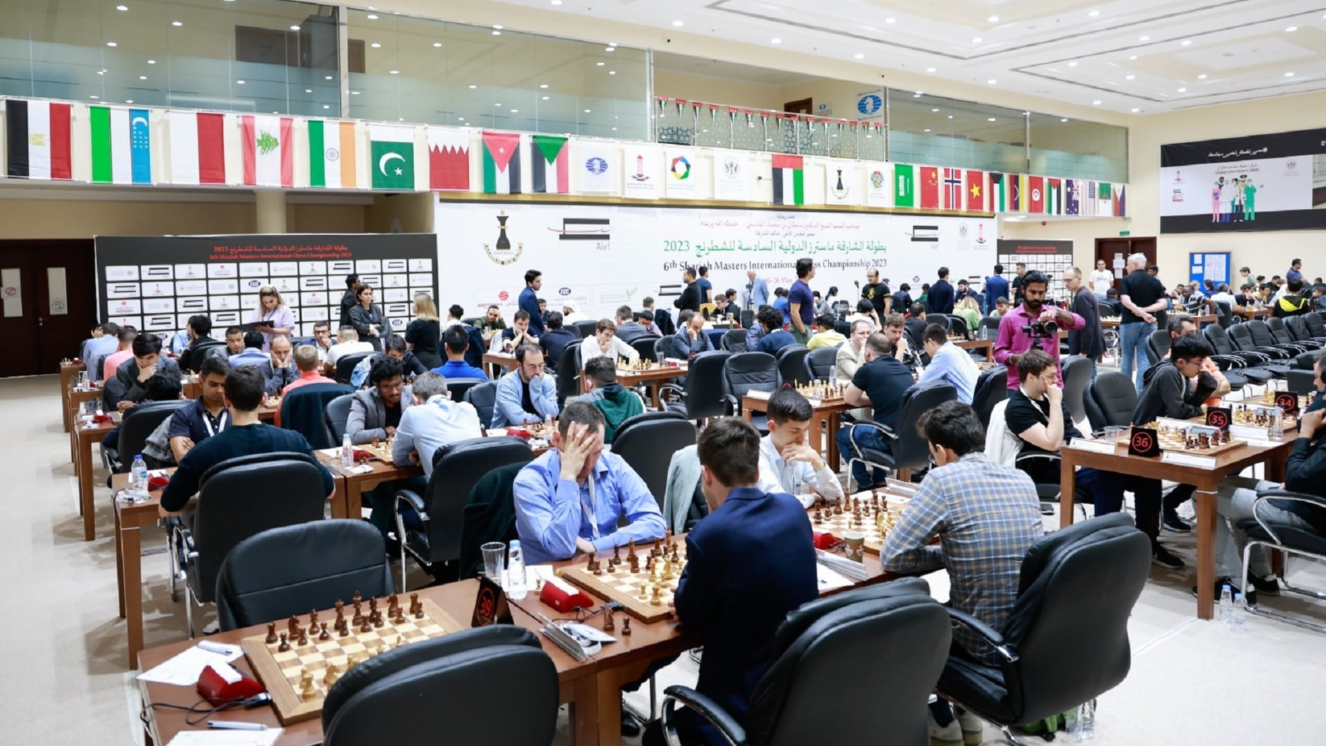 صورة بعنوان: بطولة الشارقة ماسترز الدولية للشطرنج تواصل منافسات دورتها السادسة 