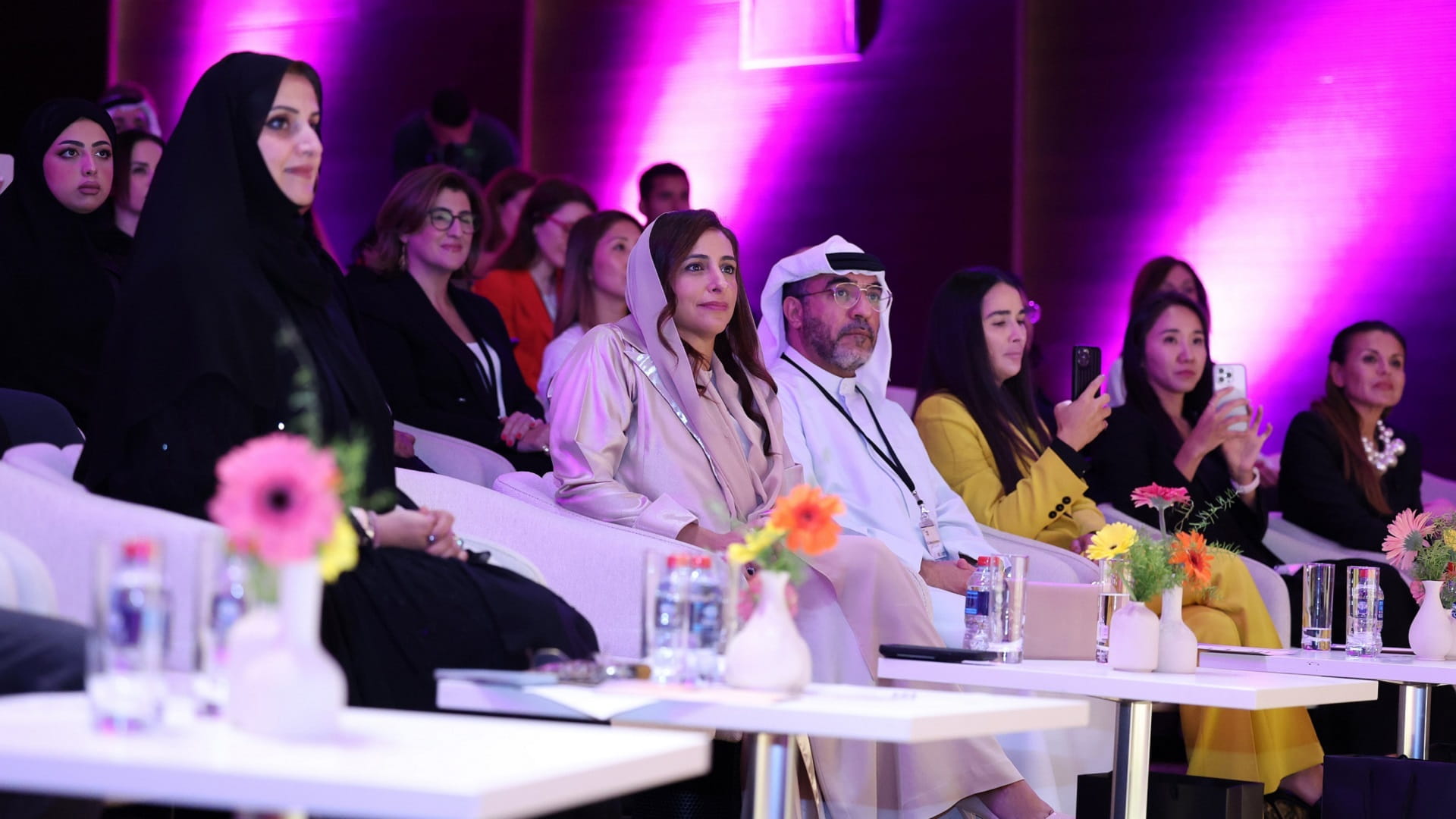 Image for the title: Bodour Al Qasimi tells tech firms to open top jobs to women 
